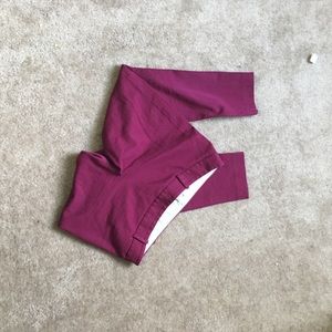 J crew magenta crop pants sz 8